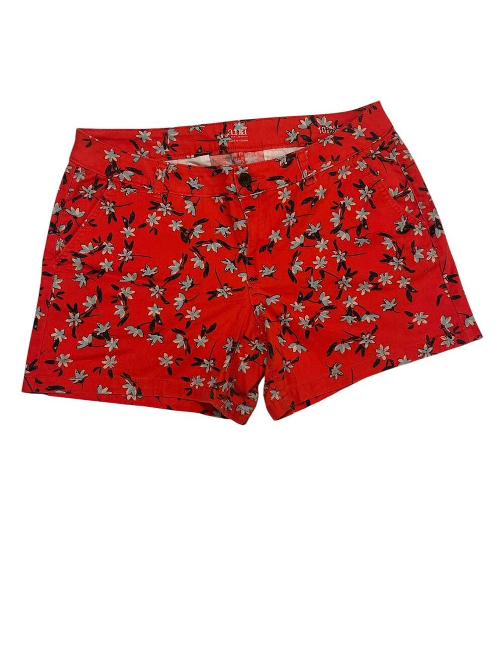 a.n.a A New Approach Floral Twill Flat Front Shorts (FB1)